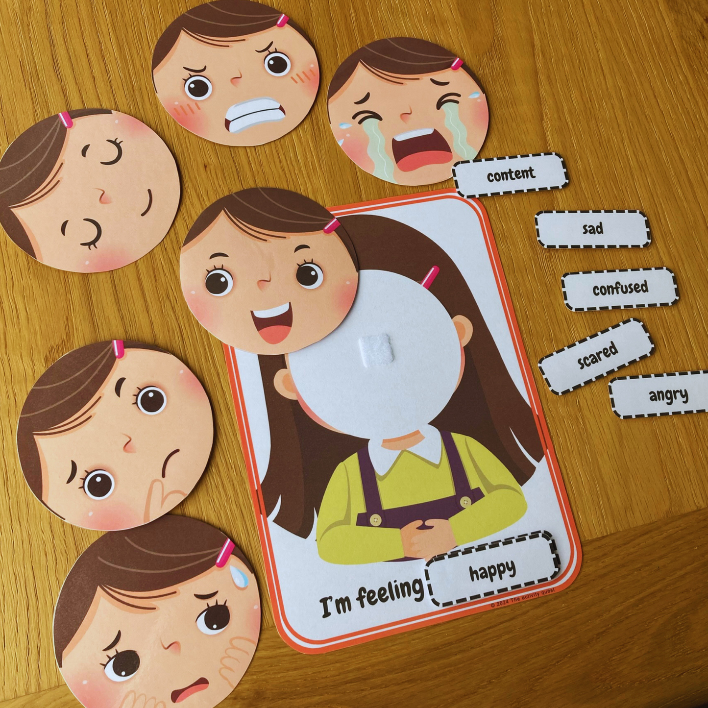 Girls/Boys Feelings Emotions Activity, INSTANT DOWNLOAD