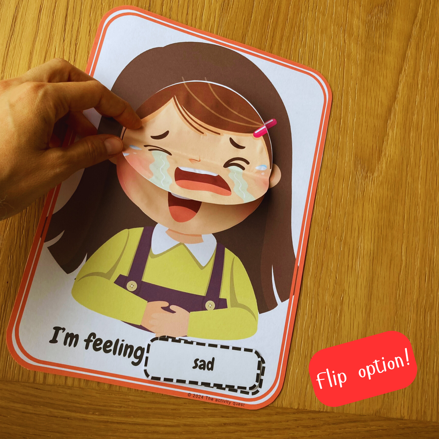 Girls/Boys Feelings Emotions Activity, INSTANT DOWNLOAD