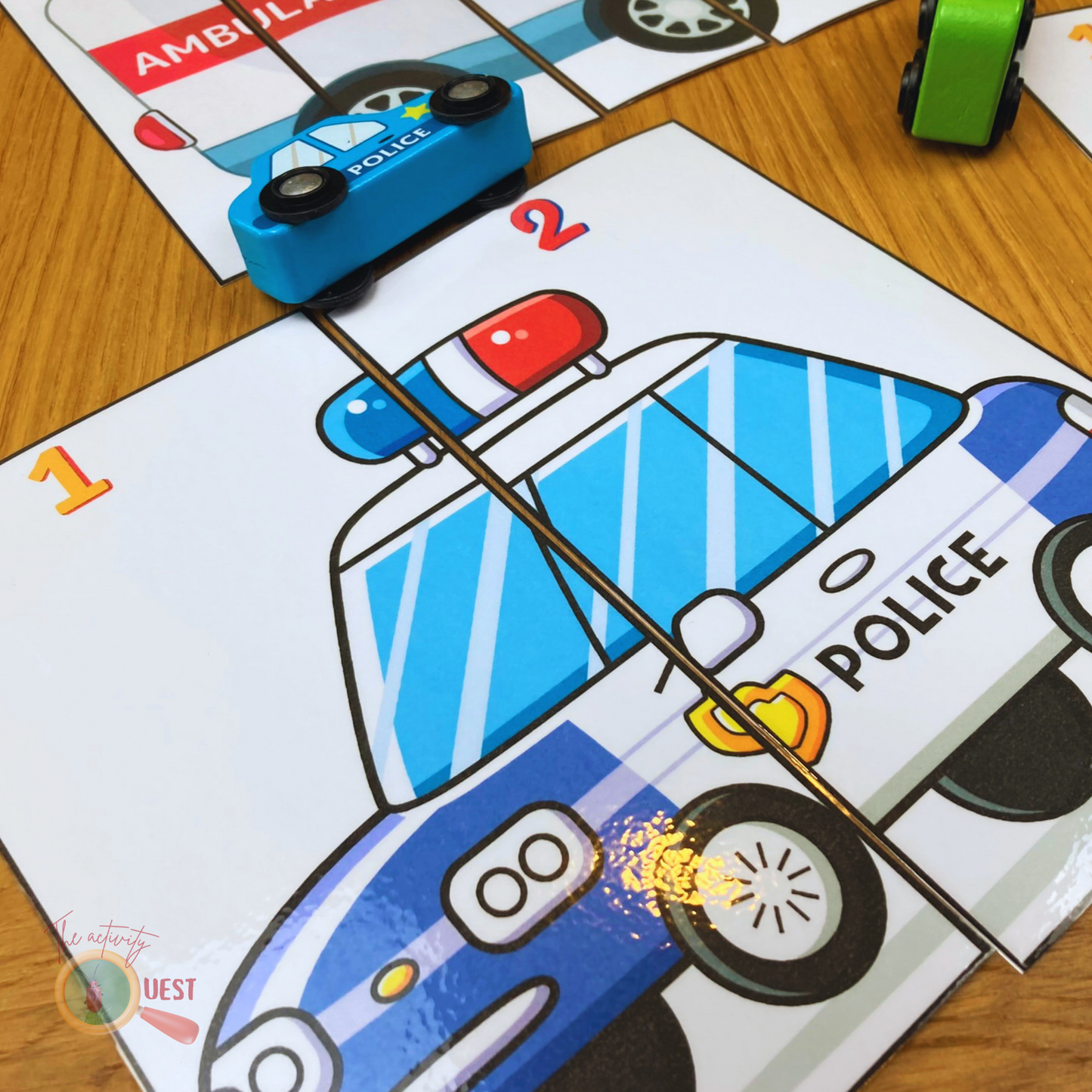 Community Vehicles 2 to 5 Pieces Puzzle for Kids, INSTANT DOWNLOAD PDF