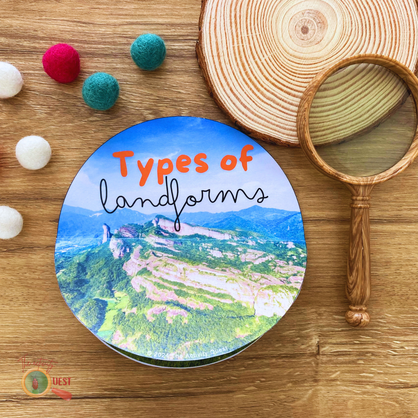 14 Types of Landforms Kids Printable Activity, Flip Book Land Recognition for Children, INSTANT DOWNLOAD PDF