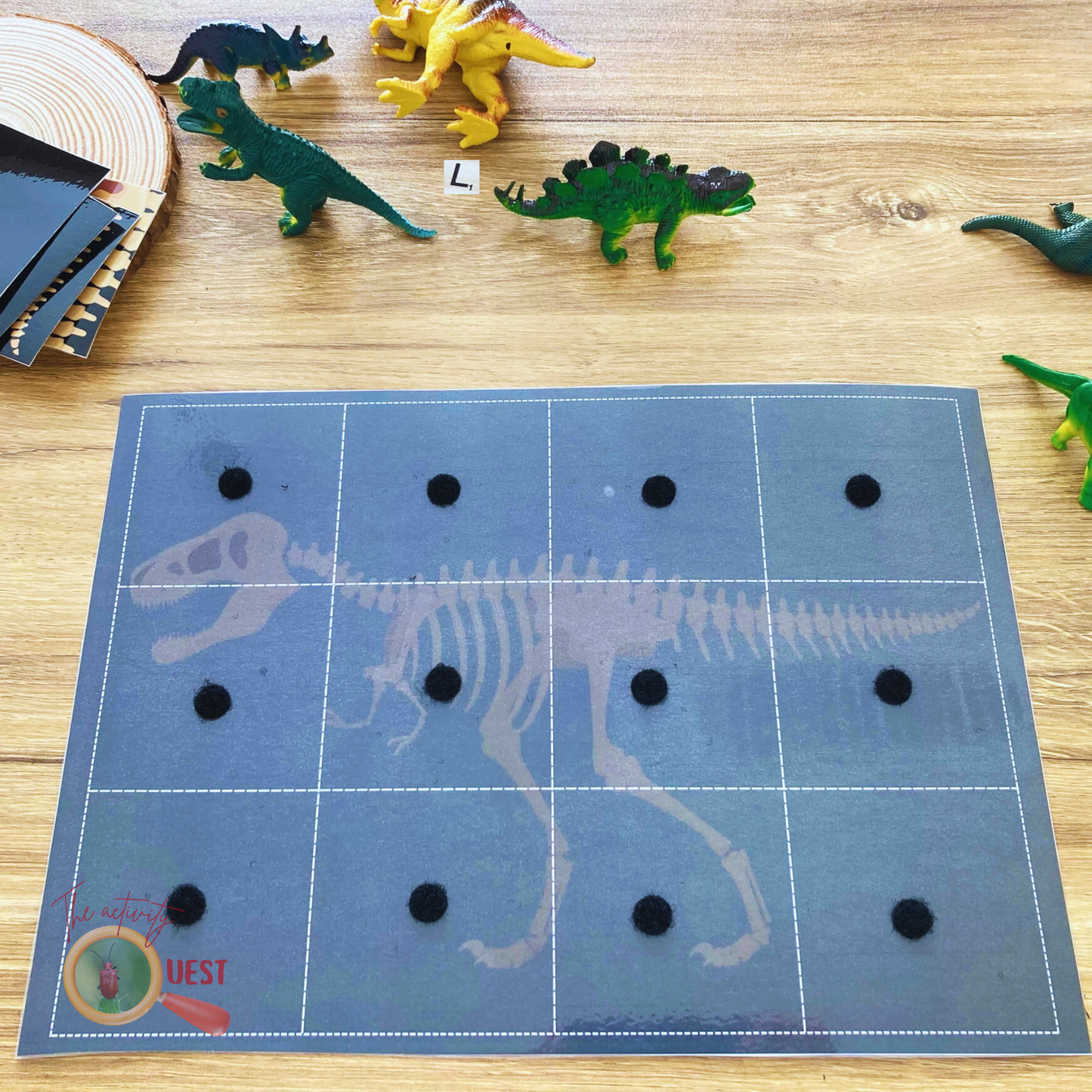 Dinosaur Fossil Jigsaw Printable for Kids, Dino Lovers Puzzle for Children, INSTANT DOWNLOAD PDF