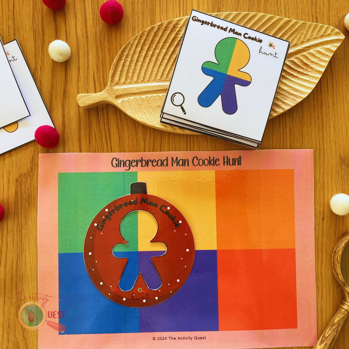 Gingerbread Man Cookie CHRISTMAS Hunt Printable for Kids, Logical Reasoning Game, INSTANT DOWNLOAD PDF