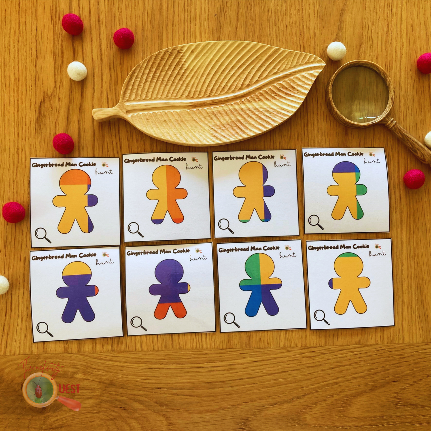 Gingerbread Man Cookie CHRISTMAS Hunt Printable for Kids, Logical Reasoning Game, INSTANT DOWNLOAD PDF