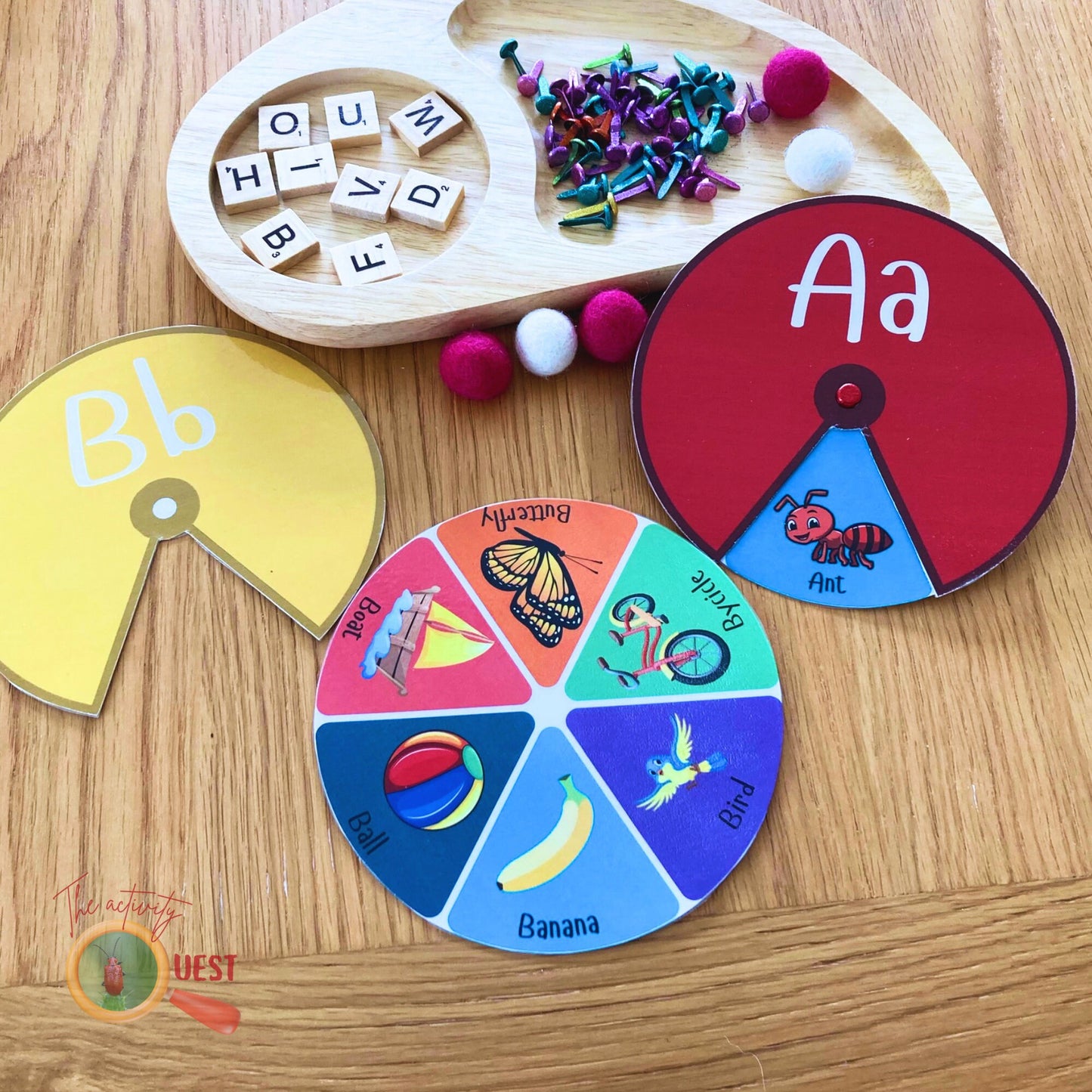 Alphabet Beginning Sounds Big Wheels Printable, INSTANT DONWLOAD PDF