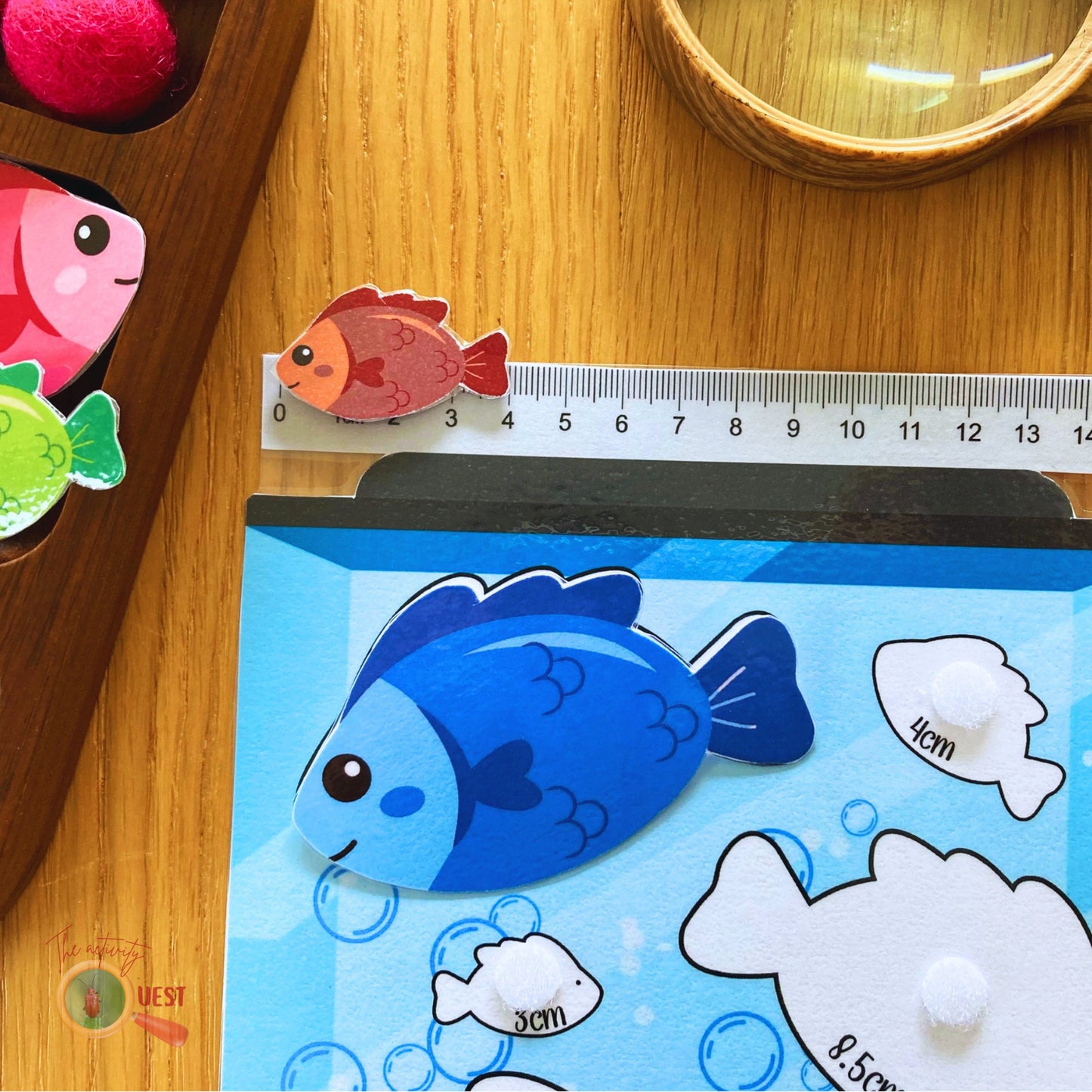 Fish Tank Ruler Measurement Printable for Kids, Learning Cm and Inches, INSTANT DOWNLOAD PDF