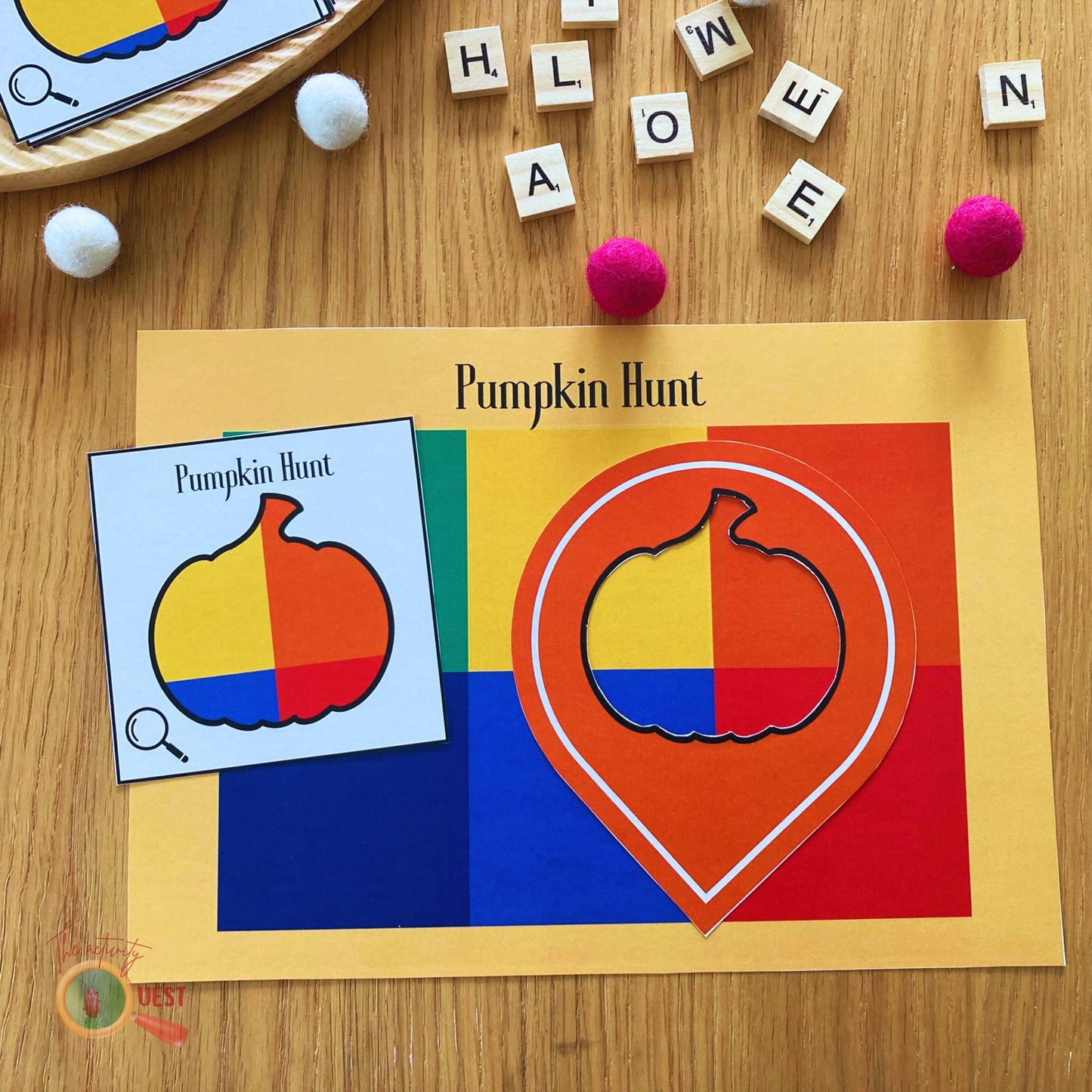 HALLOWEEN Pumpkin Hunt Printable Activity for Children, INSTANT DOWNLOAD PDF