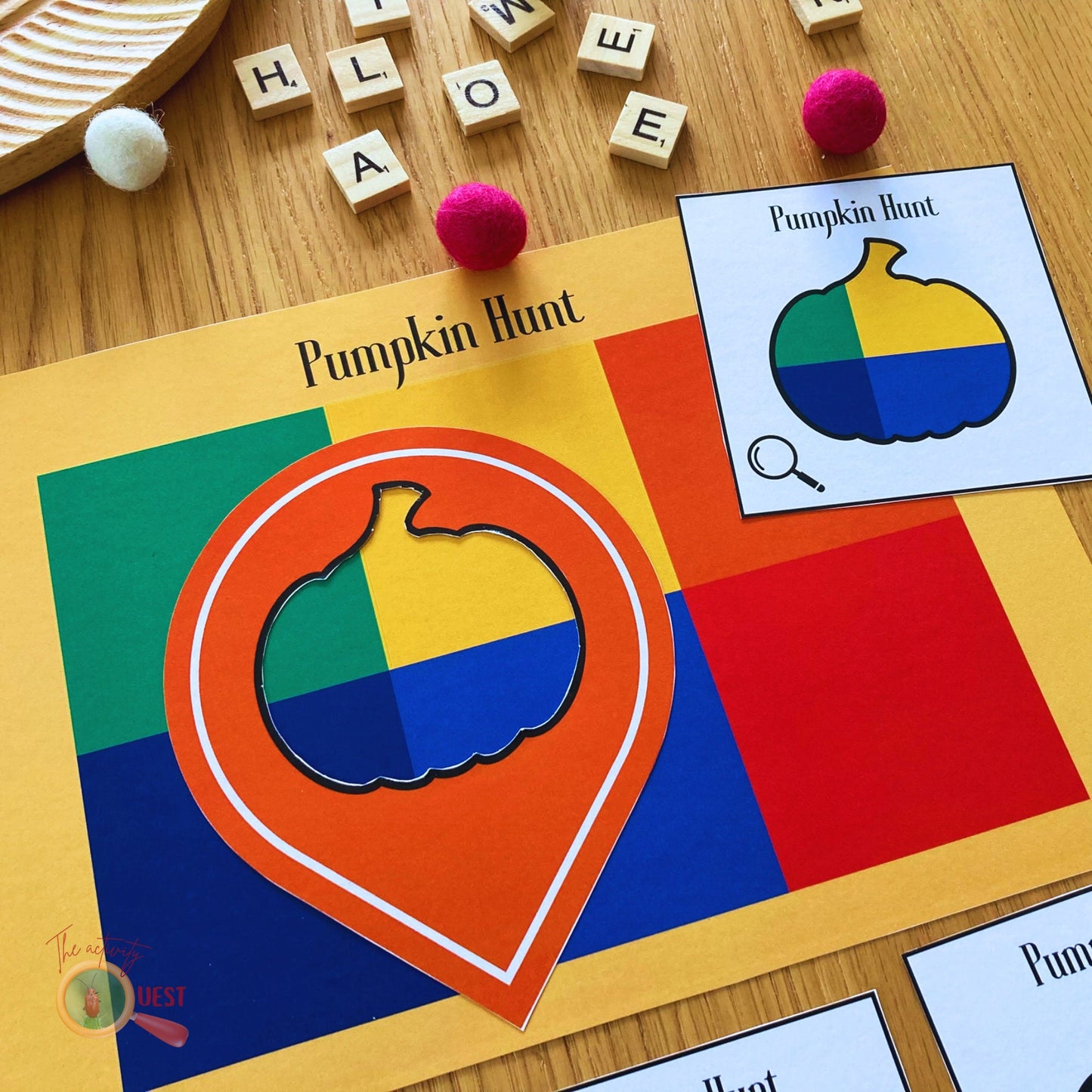 HALLOWEEN Pumpkin Hunt Printable Activity for Children, INSTANT DOWNLOAD PDF