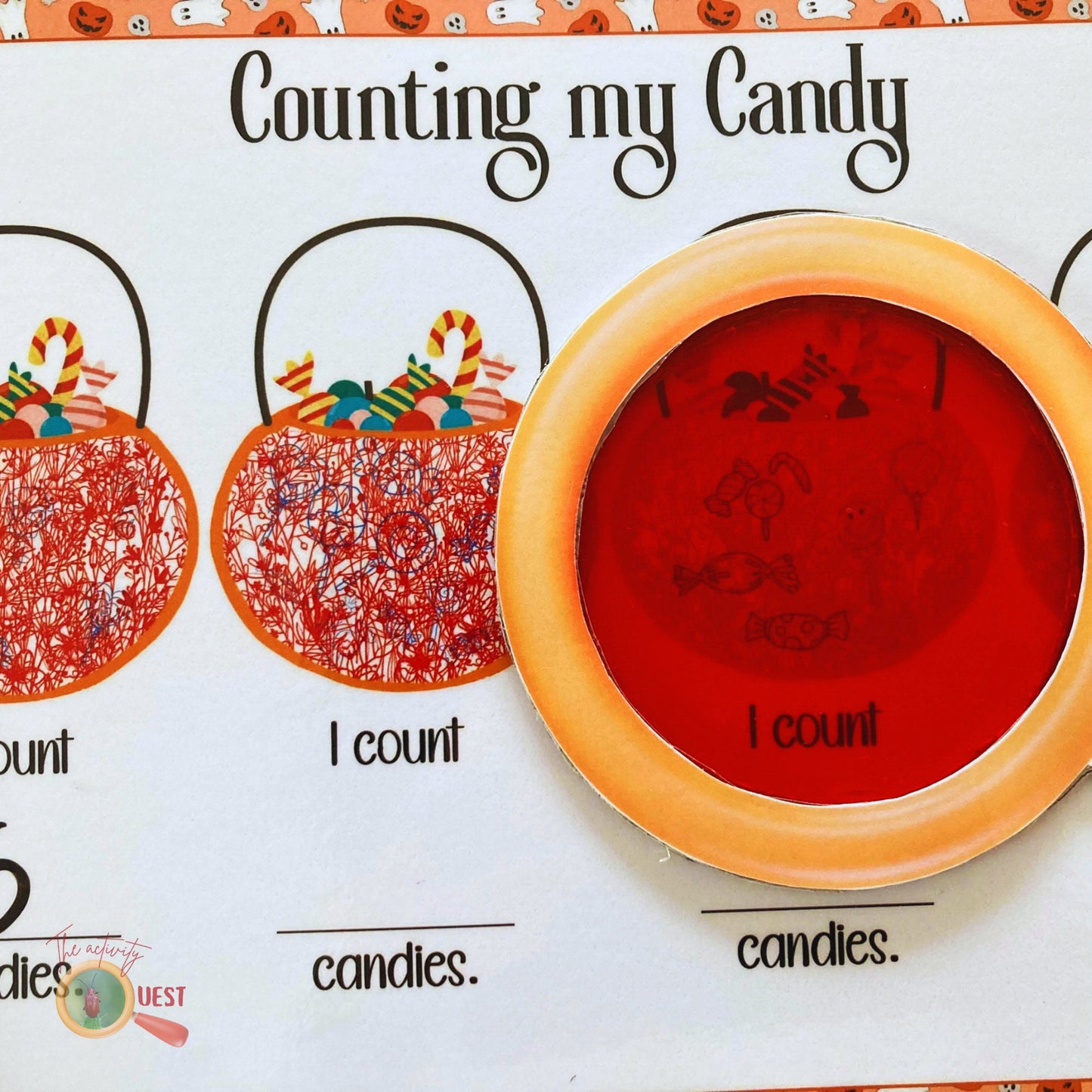 HALLOWEEN Candy Secret Reveal Printable, Pumpkin Baskets Decoder Spy Game, INSTANT DOWNLOAD PDF