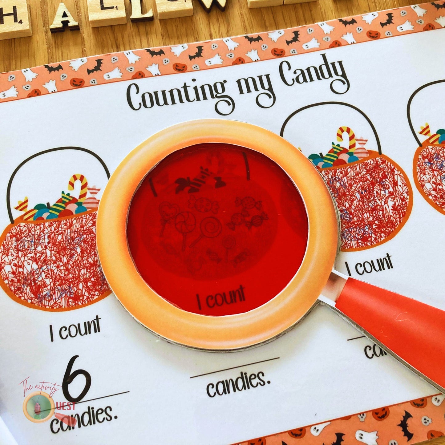 HALLOWEEN Candy Secret Reveal Printable, Pumpkin Baskets Decoder Spy Game, INSTANT DOWNLOAD PDF