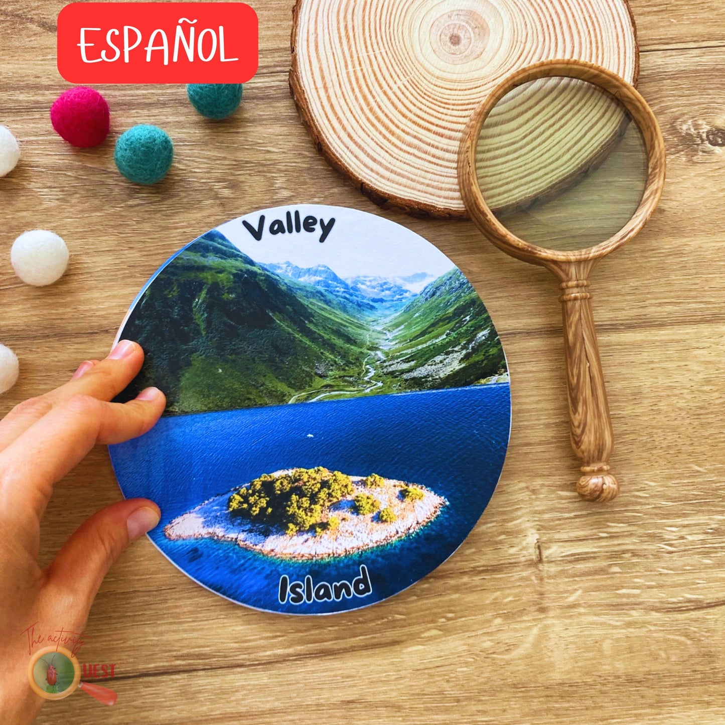 14 Types of Landforms Kids Printable Spanish Activity, Flip Book Land Recognition for Children, INSTANT DOWNLOAD PDF