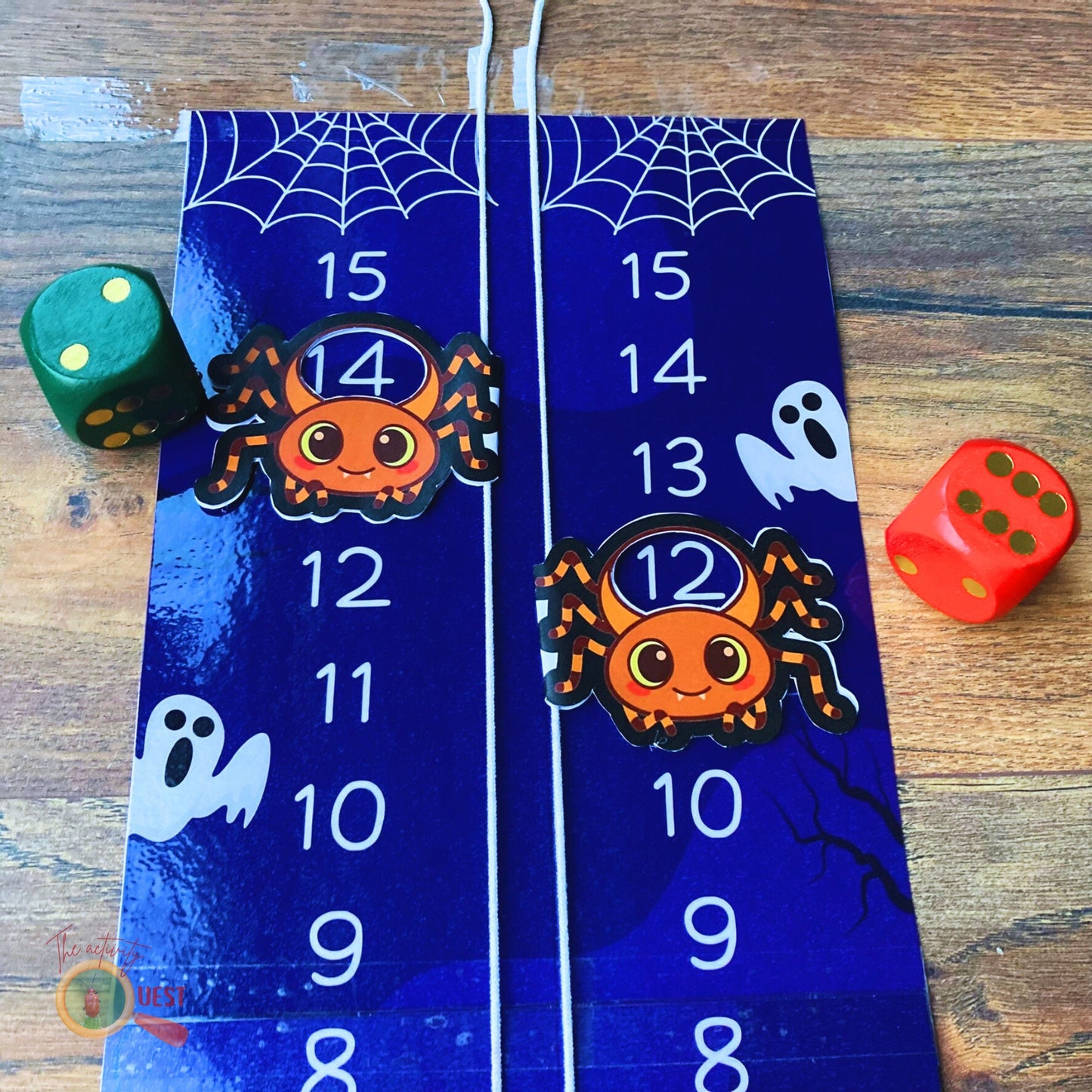 HALLOWEEN Activity Bundle for Kids, Early Math Skills, Cipher Decoder Wheel, Logical Critical Thinking Game, Spider Race, INSTANT DOWNLOAD