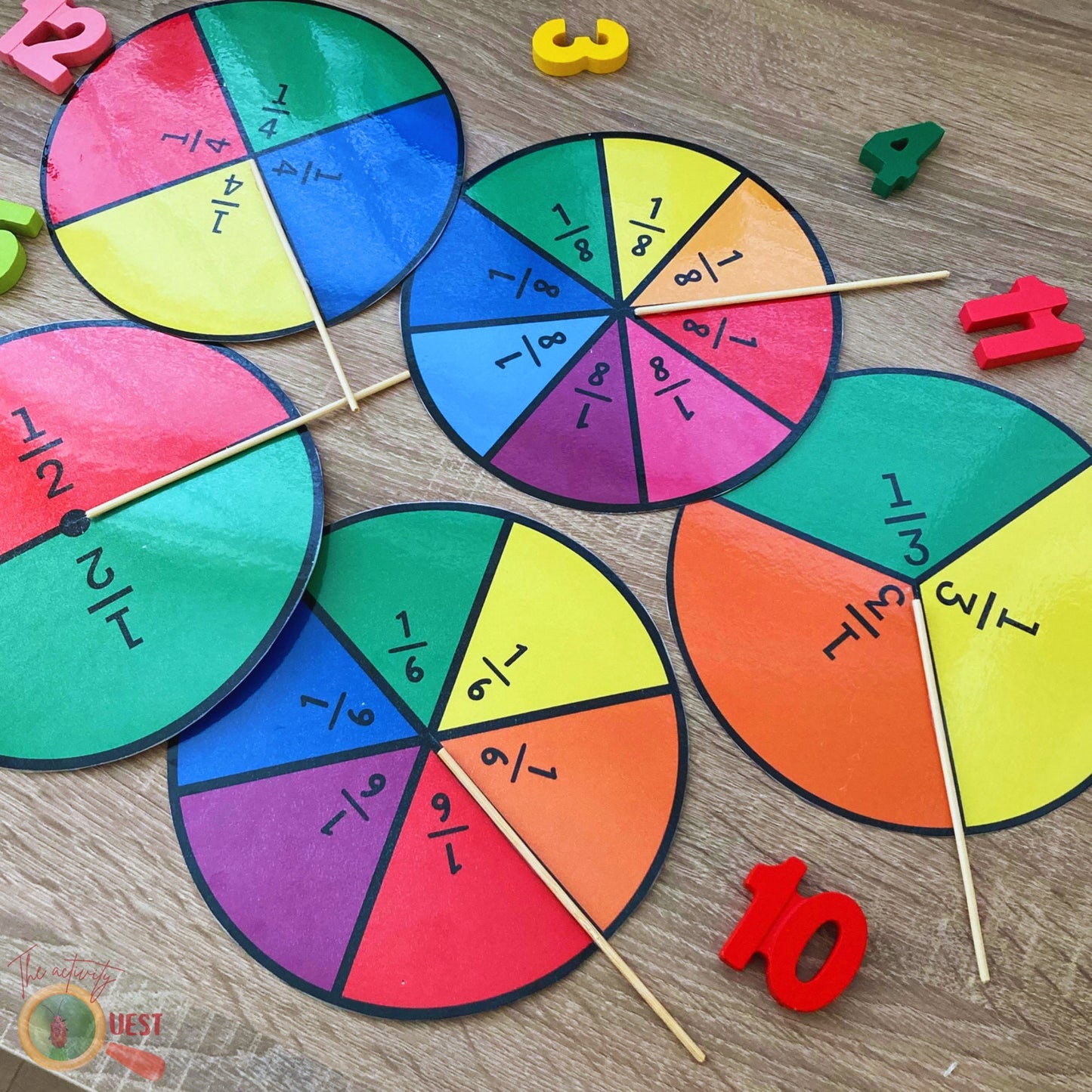 Equivalent Fractions Pizza Activities for Kids, Early Math Skills Game for Children, INSTANT DOWNLOAD PDF