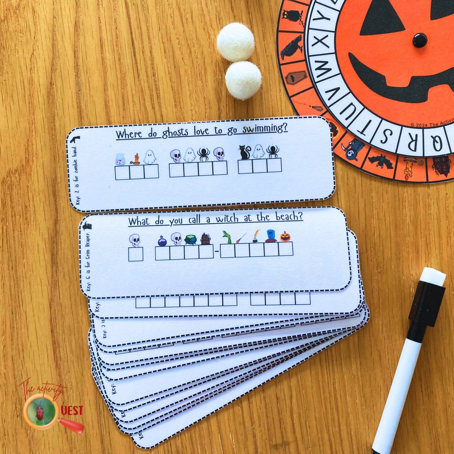 Halloween Secret Code Wheel Printable Game for Kids, Decoder Reveal Hidden Message Activity for Children, INSTANT DOWNLOAD PDF