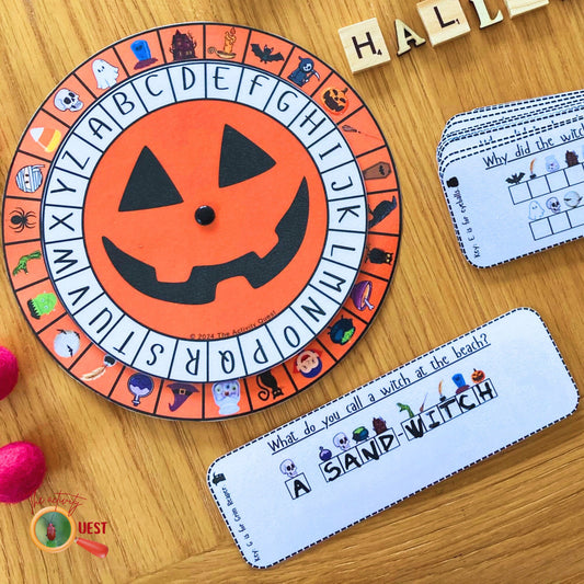 Halloween Secret Code Wheel Printable Game for Kids, Decoder Reveal Hidden Message Activity for Children, INSTANT DOWNLOAD PDF