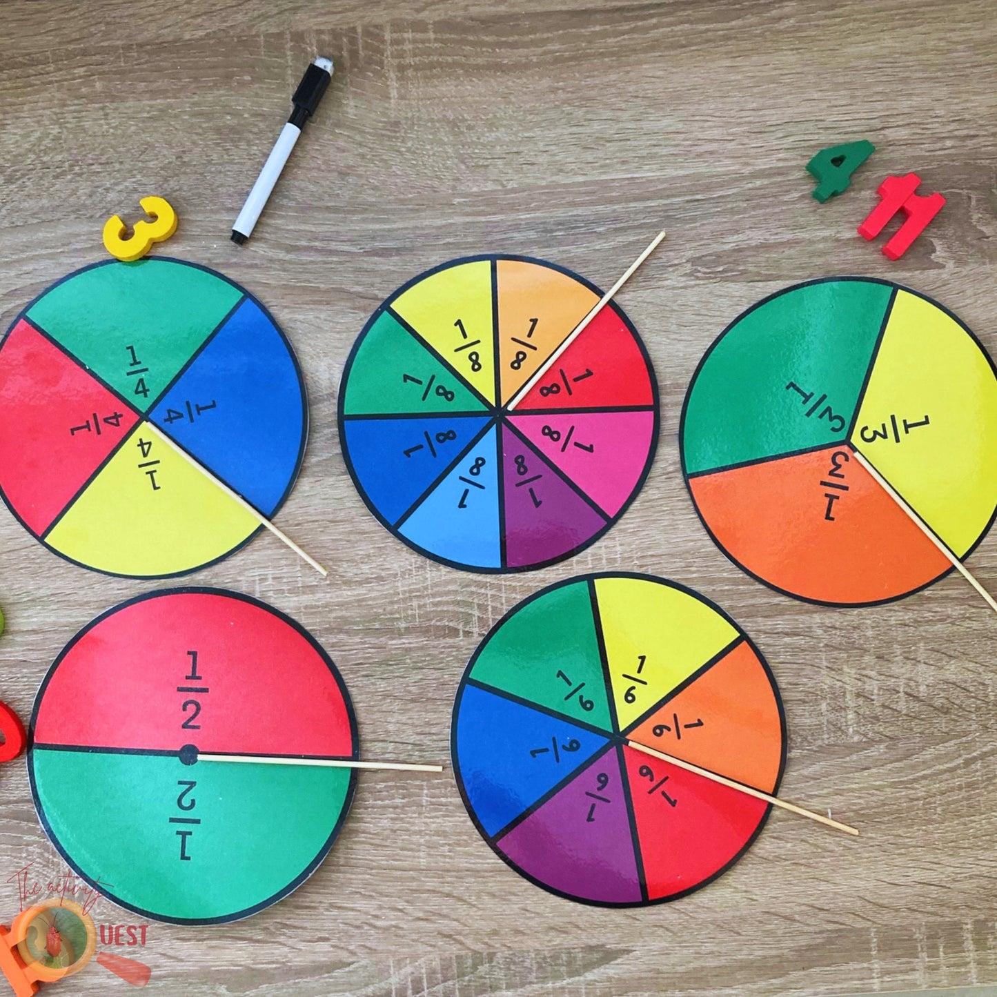 Equivalent Fractions Pizza Activities for Kids, Early Math Skills Game for Children, INSTANT DOWNLOAD PDF